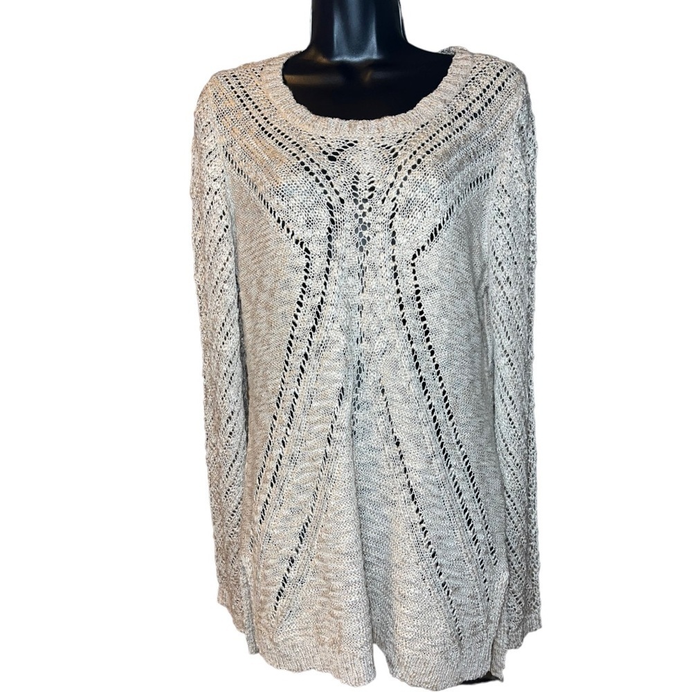 Cloud Chaser Open Knit Sweater, Size XL